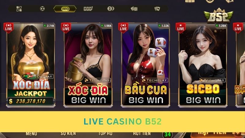 Live casino - Đánh bài trực tuyến cùng Dealer xinh đẹp