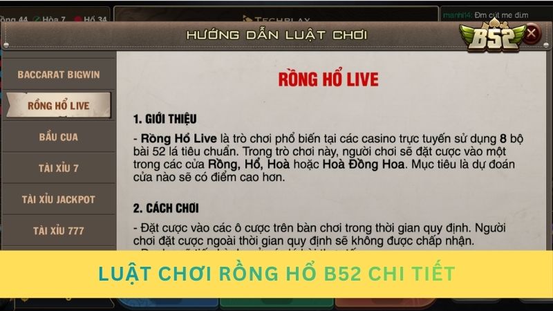 Hướng dẫn luật chơi Rồng Hổ chi tiết cho tân binh
