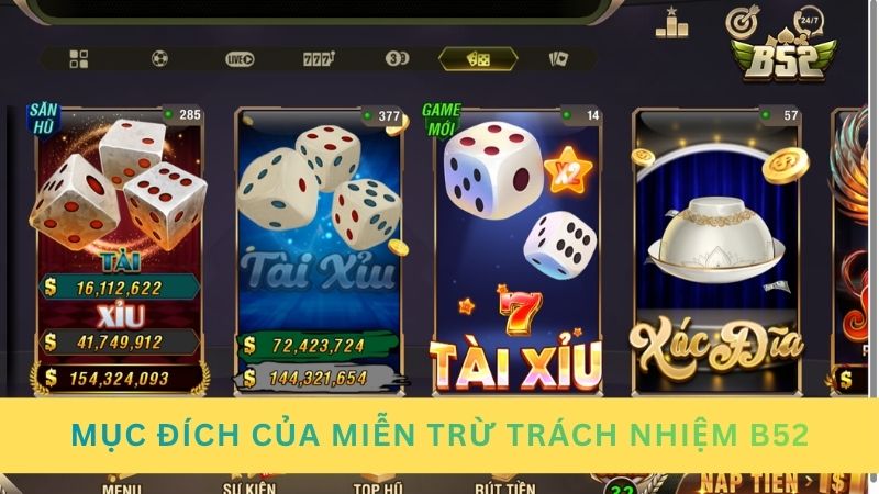 Mục đích xây dựng chính sách miễn trừ trách nhiệm B52