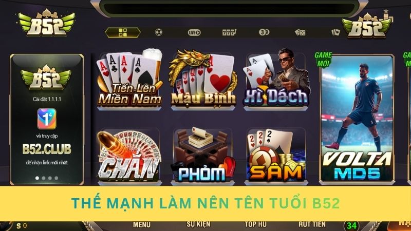 Thế mạnh làm nên tên tuổi của B52 Club