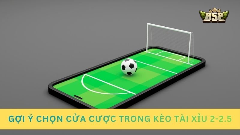 Gợi ý chọn cửa cược trong kèo tài xỉu 2-2.5