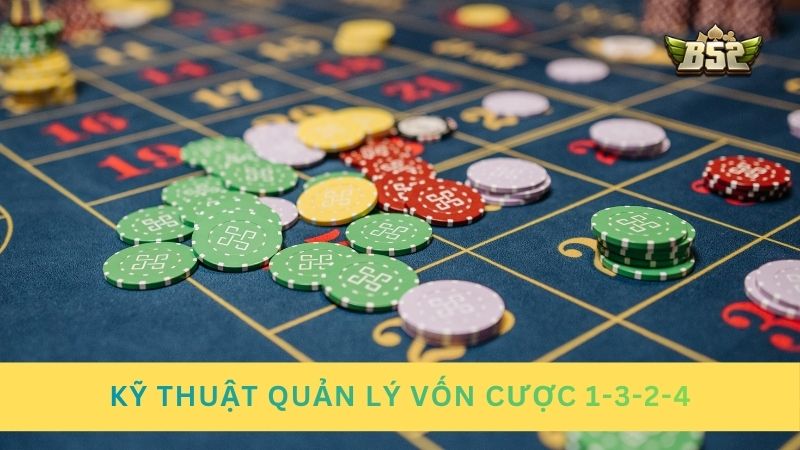 Kỹ thuật quản lý vốn cược Rồng Hổ 1-3-2-4